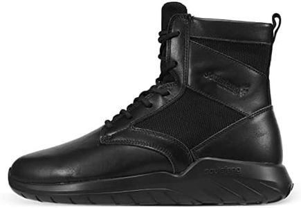 Soulsfeng High Top Sneakers for Men Size 6.5 Lightweight Combat Boots Lace Up Leather Military Tactical Boots Outdoor Sports Shoes for Women 8