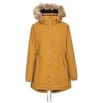 Trespass Celebrity, Golden Brown, L, Warm Waterproof Jacket with Removable Hood for Ladies, Brown, Large