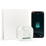 VIPMOON WiFi Smart Wireless Lights Switch Kit 16A 250V 1-Way/ 2-Way, No Wiring No Battery Waterproof Switch Compatible with Alexa & Google Assistant Voice Control Timing Function (Switch&Receiver)