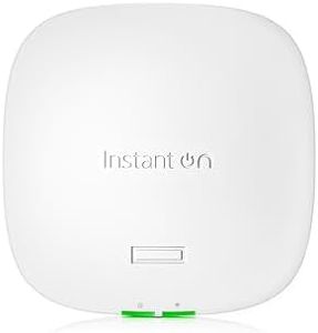 HPE Networking Instant On Access Point AP32 2x2 WiFi 6E Indoor Wireless Access Point | Secure, Tri-Band, Future Ready | Power Source Not Included | US Model (S1T22A)