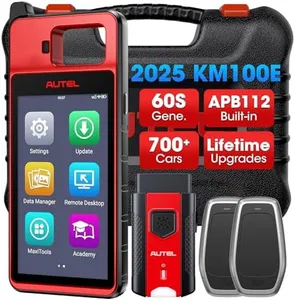 Autel MaxiIM K-M100E Tool, 2025 Auto VIN Scanner Same as K-M100/K-M100X, Lite of IM508S Pro IM608 PRO 2, Built-in APB112, OBD Learning On 99% Car, Scan VIN/License, VCI200, Fréé Updates