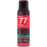 3M TALC Super 77 Multipurpose Permanent Spray Adhesive Glue, Paper, Cardboard, Fabric, Plastic, Metal, Wood, 13.44 fl. oz. - 86234