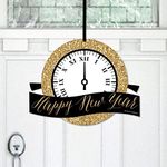 Big Dot of Happiness New Year’s Eve - Gold - Hanging Porch New Years Eve Party Outdoor Decorations - Front Door Decor - 1 Piece Sign