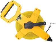 HOGARSWE Open Reel Fiberglass Tape Measure, 165 Foot Tape Measure by 1/2-Inch, Inch/Metric Scale for Engineer,Outdoor, Athletic Field, Impact Resistant ABS Shell (165FT/50M）