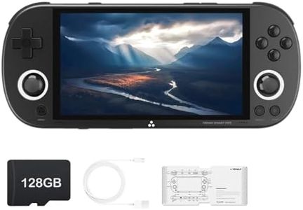 Trimui Smart Pro Handheld Game Console 4.96-Inches Display, Linux System, Built-in 128G TF Card Black