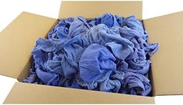 Blue Huck Rags - 40 Pounds - Pre-Washed, Colorfast, 100% Cotton - by RagLady