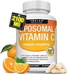 Liposomal Vitamin C 2100mg High Absorption Fat Soluble VIT C - Immune Support Collagen Booster Immunity Defense & Powerful Antioxidant, MCT Oil & Sunflower Lecithin, Acsorbic Acid, Vegan Non-GMO