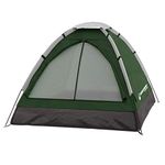 Wakeman 2-Person Dome Tent- Water Resistant, Removable Rain Fly & Carry Bag- Easy Set Up-Great for Camping, Hiking & Backpacking by Wakeman Outdoors (Green)