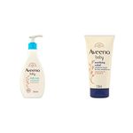 AVEENO Baby Daily Care Moisturising Lotion 250 ml (Pack of 1) & Soothing Relief Emollient Cream 150ml