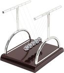 Wolblix Newton's Cradle Balance Balls, Portable Desktop Metal Balance Pendulum Ball Physics Science Gadget Tool for Office Games Desktop Decoration