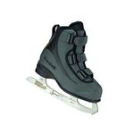 Riedell Skates - Soar Youth Ice Skates - Recreational Soft Beginner Figure Ice Skates | Onyx | Size 3 JR