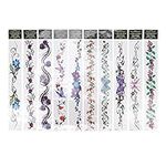 10pcs Temporary Tattoos Stickers Waist Belly Tattoo Stickers Long Lasting Tattoo Body Art Sticker Waterproof Tattoo Pattern Self adhesive Tattoo Template Fake Tattoos Stickers for Women