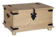 Mercers Furniture Corona Solid Pine Blanket Box Ottoman