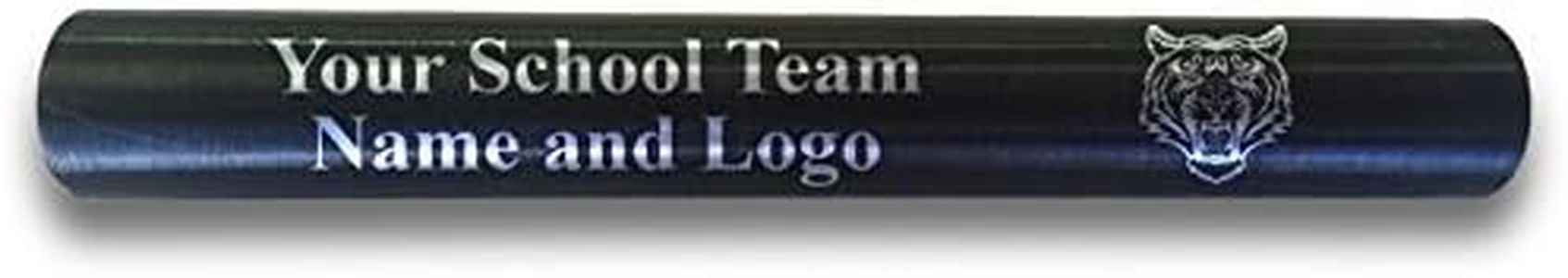 Custom Black Aluminum Track and Field Relay Baton Personalized Gift for Him, for Her, for Boys, for Girls, for Husband, for Wife, for Them, for Men, for Women- Your Team Name and Logo Engraved