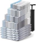 ClearSpace Vacuum Storage Bags, Space Saver Bags – 30 Jumbo Vacuum Seal Bags for Clothing, Blanket Storage, Clothes Storage – Vacuum Sealer Bags, Storage Bags or Travel Bags, Hand Pump Included