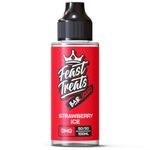 100ml Strawberry Ice Vape Liquid Vape Juice Bar E Liquid 50/50 Ecig Juice Cigarette Liquid MTL Juice Flavoured E Juice E Cigarette E-Liquid Nicotine Free Vape Short Fill (Feast Treats Bar Liquid)