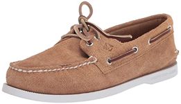 Sperry Men's A/O 2-Eye Suede Boat Shoe, Tan, 8 UK