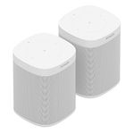 Sonos One Smart Speaker 2-Room Set, White, Intelligent WiFi Speaker with Alexa Voice Control & AirPlay, Two Multiroom Speakers for Unlimited Music Streaming