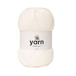 KORBOND DK White Yarn - 100g Acrylic Wool - Lightweight, Hypoallergenic & Durable Double Knit Crochet Yarn Knitting Wool (290m Total)