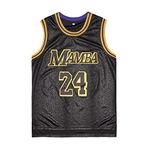 EHCSROP Youth/Kids Basketball Jersey Mamba Shirt for Bryant Fans (#24 Black,Small)