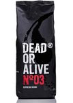 DEAD OR ALIVE COFFEE No3 - Strong Espresso Beans 1kg - 100% Robusta - High Caffeine Espresso - Medium Roast Premium Blend - Low Acid Whole Beans - Ideal for Espresso Machines - Roasted in Italy