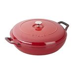 Staub 13003006 Braiser, Cast Iron, Cherry