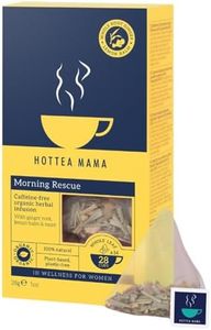 HOTTEA MAMA Morning Rescue Pregnancy Tea For Morning Sickness Support, 14 x organic tea pyramids per pack