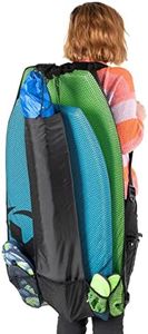 Yello Multi-Purpose Bodyboard Bag, Beach Bag, with Waterproof Back, Up to 42'' Bodyboard Back Pack,Black,110cm x 60cm