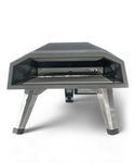 HG Enterprises Portable Outdoor Gas Powered 12 inch Pizza Oven Pizza Maker (Black, Grey)