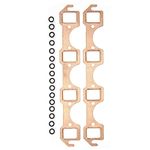 2PCS Exhaust Manifold Gasket Set Replacement Small Block SBF 289 302 351W Exhaust Manifold Gasket Set Easy Use, Plug and Play, No Complicated Ste