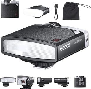 Godox Lux Junior Retro Camera Flash with Diffuser, Speedlite GN12 6000K±200K CCT, Automatic and Manual Modes 1/1-1/64 Flash Power, 28mm Focal Length for Canon Nikon Sony Fuji Olympus Hot Shoe Cameras