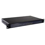 1U Rackmount Firewall Hardware, OPNsense, VPN, Network Security Appliance, Router PC, Intel J1900, HUNSN RS18f, 4 x Gigabit LAN, 2 x USB, VGA, 2 x Reserved Fan, 8G RAM, 128G SSD