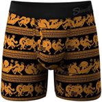 Shinesty Hammock Support Mens Boxer Briefs with Pouch | Mens Underwear with Fly | US Small Ancient Vase