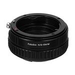 Fotodiox Pro Lens Mount Adapter, Nikon Nikkor (Including G & D-Type) Mount Lens to Canon EF-M (EOS M) Mirrorless Digital Camera with Macro Focusing Helicoid, fits EOS M, M2