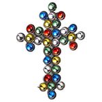 Grasslands Road Inspire Hope Glass Beaded Bottle Cap Cross, 12 by 9-inches