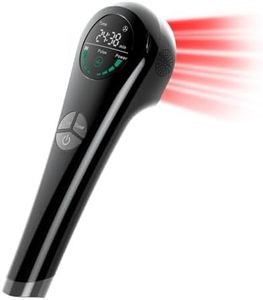Handheld Red Light Therapy with Stand-Near Infrared Light Therapy Device with Stand, Cold Laser Therapy Device Pain Relief for Joints & Muscles (4 x 808nm + 14 x 650nm)