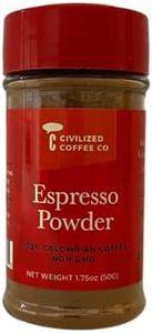 Civilized Coffee Espresso Coffee Powder for Baking & Smoothies, Non-GMO Colombian Coffee, Medium Roast, Fine ground (1.75 oz) (1)