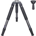 Portable Carbon Fiber Tripod-INNOREL LT324C Professional Heavy Duty Tripod Stand with 75mm Adapter for Camera,Bird Photography,DSLR,Max Load 66pounds/30kg,Max Height 57inches/146cm Black