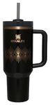 Stanley Quencher H2.O FlowState™ Tumbler 40 oz Black Gloss Deco