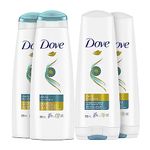 Dove Nutritive Solutions Shampoo & Conditioner for everyday hair care Daily Moisture 1420 ml (Pack of 4 : 2 Shampoos + 2 Conditioners)