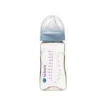 b.box 240ml Baby Bottles for Breastfed Babies, Medical Grade PPSU Bottle for Heavy Use, Anti-Colic Silicone Teat Simulate Natural Feeding, Dishwasher, and Steriliser Safe, Lullaby