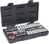 Gearwrench 80300 1/4" Drive Standard and Deep SAE/Metric Mechanics Tool Set 51 Pc.