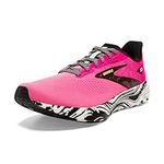 Brooks Women’s Launch 10 Neutral Running Shoe, Pink Glo/Black/White, 6.5