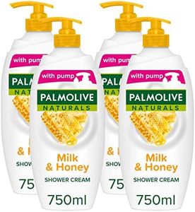 Palmolive Naturals Milk & Honey Shower Cream, 750 ml pump 4pack