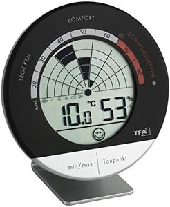 TFA Dostmann Mould Radar Digital Thermo-Hygrometer - Black