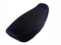 Autovea Anti-Slip 3D Nylon Mesh Stretchable Net Bike/Scooty Seat Cover Cushion (Black) Compatible with Honda CB 125 Shine SP