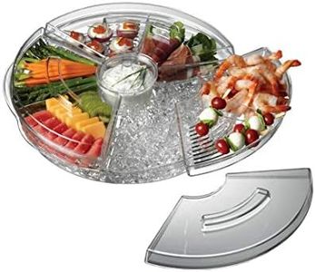 Prodyne Appetizers On Ice with Lids, 16", Clear