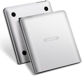 Haiway Aluminum External Blu Ray Drive, Support 25G Disc Read/Write Bluray Drives, USB 3.0 and Type-C Portable 3D Blu-Ray BD DVD CD Burner for Laptop PC Compatible with Mac OS Windows XP/7/8/10/11
