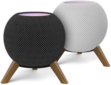 Aiweiwa Wooden Desktop Speaker Stand for HomePod Mini Stand - Wood Tripod Desk Speaker Stand for Home Pod Mini Table Stand Holder for Space Saving and Decoration, 2 Pack