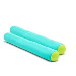 Big Joe Noodle 2 Pack No Inflation Needed Pool Floats, Aqua/Green Double Sided Mesh, Quick Draining Fabric, Jumbo 4 feet